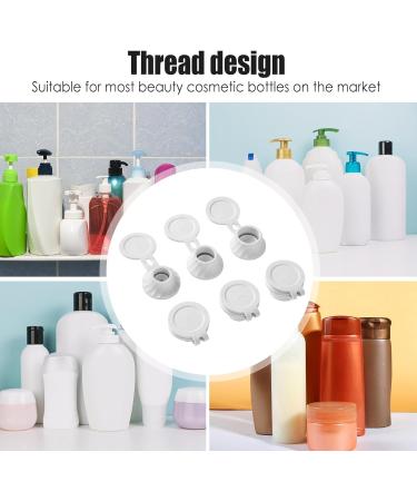 Inverted Bottle Lid - Inverted Leak-Proof Bottle Lid | White Bottle Lid Set No Waste Bottle Lids for Condiment Containers Shampoo Bottle - Buy Online on GoSupps.com