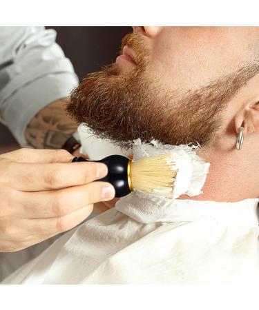 Popetpop Razor Brushes for Men - Men's Care Set with Wooden Handle | Premium Cosmetics & Grooming Tools - Buy Online on GoSupps.com