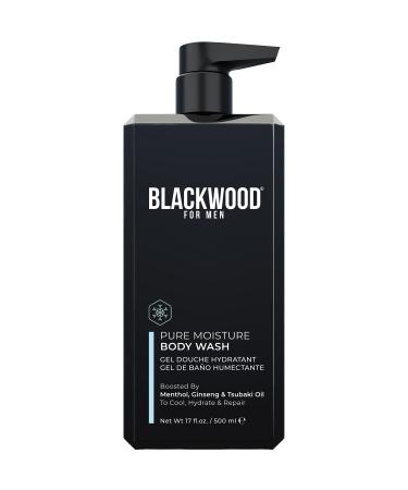 Blackwood For Men Pure Moisture Body Wash - Natural Vegan Formula for Sensitive Skin and Workout Recovery - Infused with Ginseng & Menthol - Sulfate Free  Paraben Free  & Cruelty Free (17 Oz) 17 Fl Oz (Pack of 1) - Buy Online on GoSupps.com