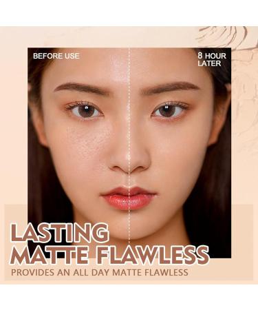 GAGK Matte Perfection Pressed Powder GAGK Pressed Powder Oil Control Face Pressed Powder Waterproof Long Lasting Finishing Powder Compact (Ivory color) - Buy Online on GoSupps.com