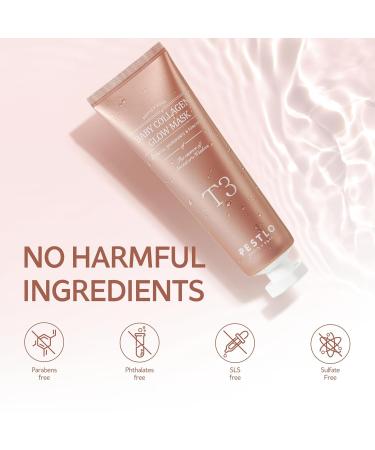 PESTLO Baby Collagen Glow Mask - Korean Peel Off Skincare with Vegan T3 Collagen for Elasticity Firmness & Radiant Skin - Buy Online on GoSupps.com