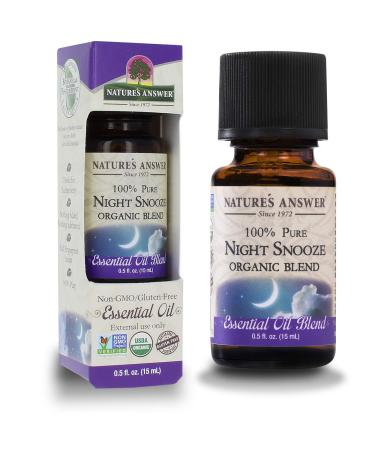 Nature's Answer 100% Pure Organic Essential Oil Blend, 0.5-Ounce, Night Snooze