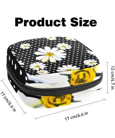 Camomiles Women Napkin Storage Bag - Portable Menstrual Cup & Nursing Pad Holder for Ladies & Teens - Buy Online on GoSupps.com