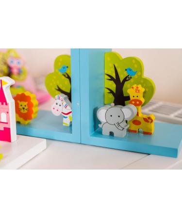 Mousehouse Gifts Wooden 3D Safari Jungle Baby Bookends for Kids | Unique Nursery Decor for Boys & Girls - Buy Online on GoSupps.com