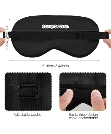 Premium Sleep Mask - Adjustable Soft Eye Mask for Sleep Travel & Meditation - Blackout Eye Shade for Men & Women - Buy Online on GoSupps.com