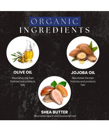 AMAzing Earth Organic Beard & Mustache Cream for Men | Vegan Chemical-Free Hair Growth 50g - Buy Online on GoSupps.com