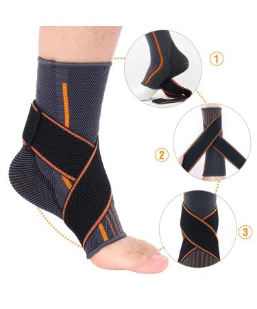 Ankle Support Brace for Women - Compression Breathable Foot Protection & Elasticated Strap for Running - One Size - Buy Online on GoSupps.com