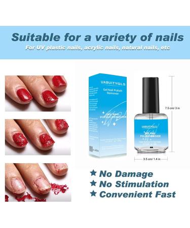 Gel Nail Polish Remover Kit Nail Polish Remover with Cuticle Pusher & Nail Polish Scraper in 3-5 Minutes Easily & Quickly Remove Acrylic Nail Polish in 3-5 Minutes Don't Hurt Your Nails 2x 15ml gel remover kit - Buy Online on GoSupps.com