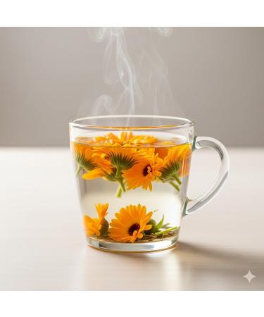 The Herbera Dried marigold in petals for herbal tea and skin care digestive support relaxing effect and antioxidant effect selected dried petals - Buy Online on GoSupps.com