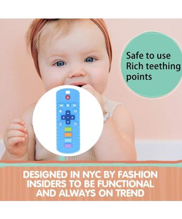 Baby Control Teething Toy Silicone Odorless Relieve Anxiety Teething Toy WearResistant Home Hand Adjustment for Babies (Sky Blue) - Buy Online on GoSupps.com