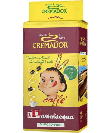  Italian Gourmet E.R. Passalaqua Coffee Cremador Set of 12 packs of ground coffee x 250 g + Italian Pulp Gourmet Pulp 400 g - Buy Online on GoSupps.com