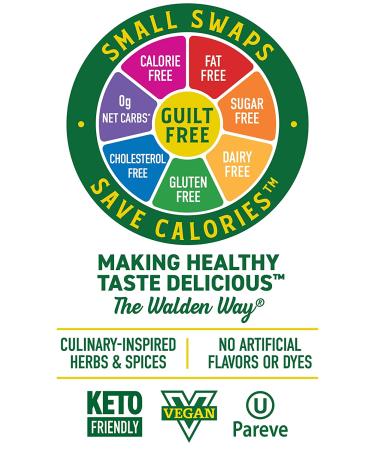 Walden Farms Bacon Ranch Dressing 12 oz - Sugar Free, 0g Net Carbs, 2 Pack 12 Fl Oz - Buy Online on GoSupps.com