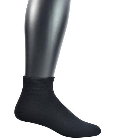 Yomandamor Men's Bamboo Non-binding Ankle Diabetic Socks (5 Pairs, Big and Tall Sizes) - Buy Online on GoSupps.com
