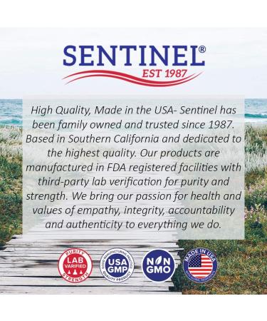 Sentinel Calcium 600mg + Vitamin D | Supports Healthy Bones, Immune System & Muscle Function | 180 Tablets - Buy Online on GoSupps.com
