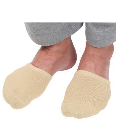 Bandwagon Women's Gel Cushioned Toe Covers Beige One Size