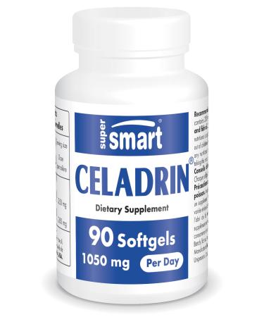 Supersmart - Celadrin 350 mg - with Carbon Fatty Acids - Support Healthy Articulations & Joints | Non-GMO & Gluten Free - 90 softgel Capsules