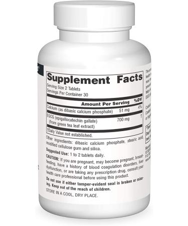 Source Naturals EGCG 350 mg - Antioxidant Support, 60 Tablets - Buy Online on GoSupps.com