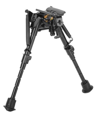 Caldwell XLA Pivot Bipod with Adjustable Notched Legs and Slim Folding Design for Easy Transport, Rifle Stability, and Target Shooting 6-9 inches