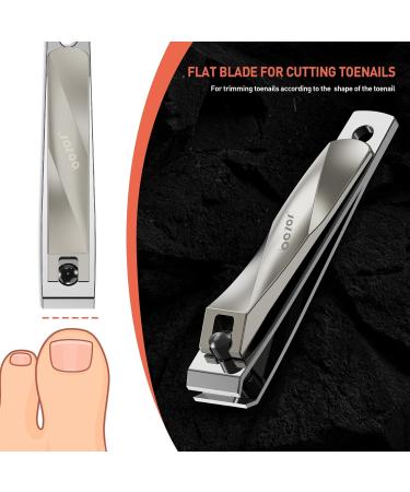 BEZOX Nail Clippers Set - Premium Straight and Curved Blade Cutter for Thick Nails and Ingrown Toenails GOLD - Buy Online on GoSupps.com