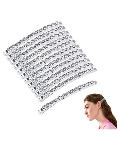 Strass bobby pin 8 pieces hair clips silver metal hair clip crystal hairpins shiny hair clips designed for women and women ballet styling parties