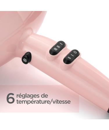 Babyliss Hair Dryer Blush Pink 2200W Light Design 5337PRE - Buy Online on GoSupps.com