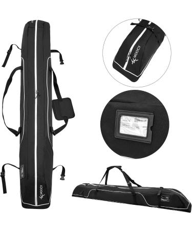 AzReference Single Ski Bag 173cm with Adjustable Shoulder Strap - Ideal for Snow Gear, Poles & Accessories - Buy Online on GoSupps.com