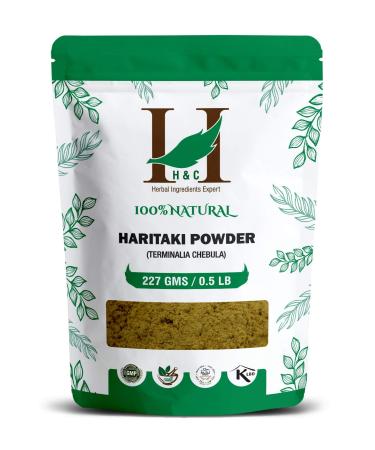 Natural Haritaki Powder (Terminalia Chebula) for Good Digestion 0.5 LB / 8 oz (227 GMS)- Processed in FDA Registered Facility 227 g (Pack of 1) - Buy Online on GoSupps.com