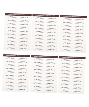 FRCOLOR 24 Pcs Eyebrow Stickers Waterproof Stickers Water Proof Stickers Artificial Eyebrow Tattoos 4d Hair