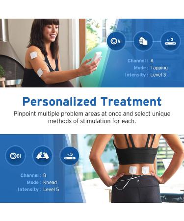 Etekcity TENS Unit Muscle Stimulator with Replacement Pads - Pain Relief, FSA HSA Approved, FDA Cleared, 4 Channels, Rechargeable Electric Pulse Massager - Buy Online on GoSupps.com