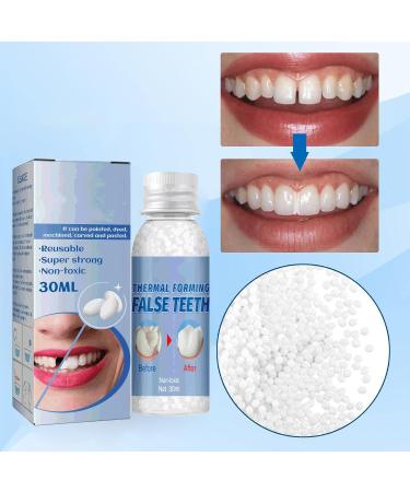 Buy WTTFC Instant Veneer Dentures & Temporary Dental Repair Set - Thermal Adhesive Pearls for Missing Tooth Attachment - Buy Online on GoSupps.com