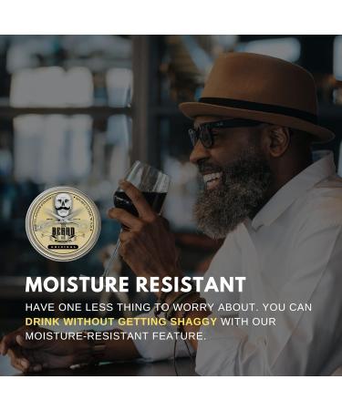 Premium Unscented Moustache & Beard Wax (15ml) - Natural Ingredients for Strong Hold and Growth Promotion - Moisture Resistant - Pack of 1 - Buy Online on GoSupps.com