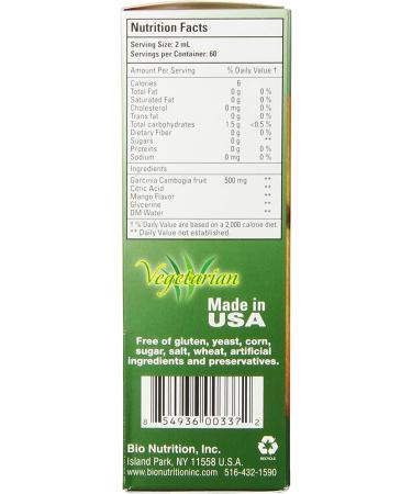 Buy Bio Nutrition Garcinia Cambogia Liquid - 4 Fl Oz for Weight Loss Support - Buy Online on GoSupps.com