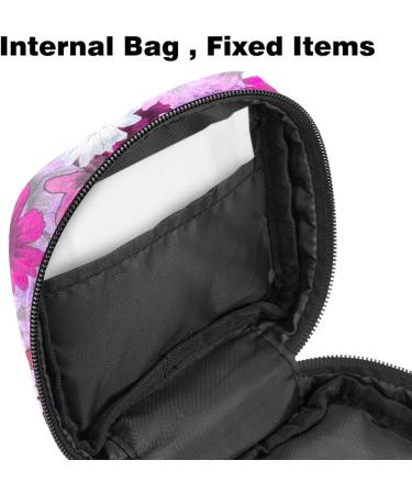 Stylish Menstruation Pad Bag with Zipper - Women s Napkin & Tampon Collective Bag | Floral Design - Buy Online on GoSupps.com
