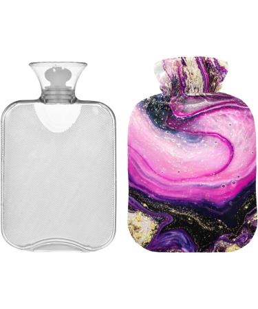 Marble Hot Water Bottle with Cover - 1L Pain Relief & Warmth for Pregnant Women | International Shipping Available - Buy Online on GoSupps.com