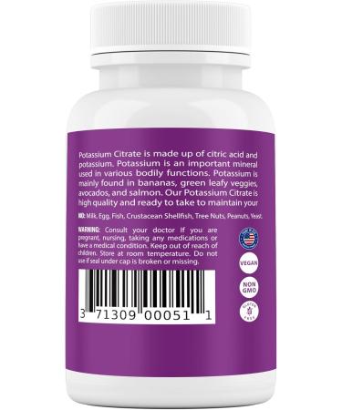 Safrel | Potassium Citrate Capsules | 500 mg Potassium Citrate + 99 mg Potassium | 500 Servings | Electrolyte Balance Support | Vegan Non-GMO | Gluten Free Halal - Buy Online on GoSupps.com