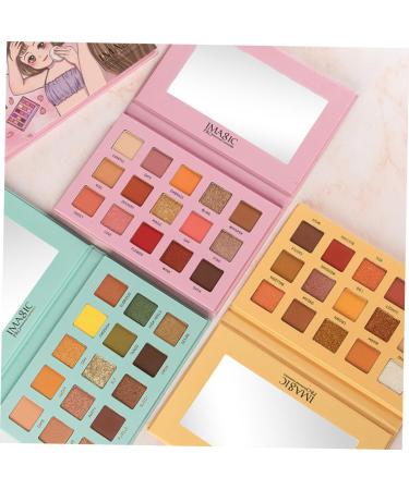 WOONEKY 1pc 15 Eyeshadow Powder Eyeshadow Palette Female Eyeshadow Glitter Eye Eyeshadow Cosmetic Pallet - Buy Online on GoSupps.com