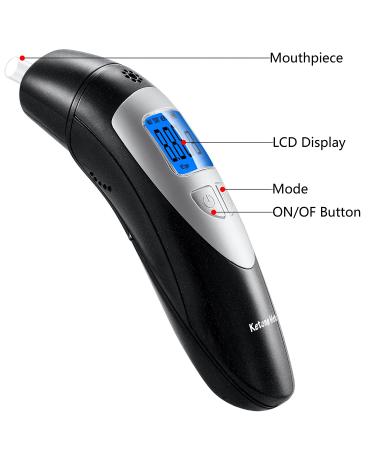 Ketone Meter Breath Portable Digital Ketosis Breath Analyzer with 10 Mouthpieces - Buy Online on GoSupps.com