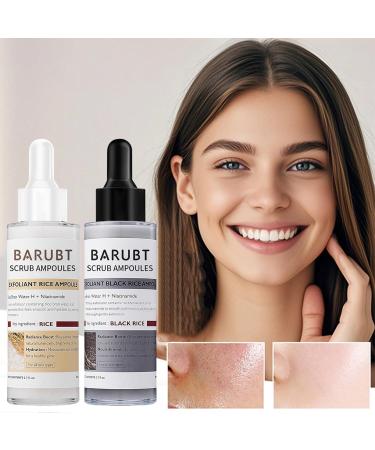 Peel Shot Black & White Rice Exfoliating Ampoule Daily Gentle Exfoliating Scrub for Face Visibly Refines Pores & Deeply Hydrates Black Rice Peeling Exfoliant Lightweight Gel Formula 80ml*2 2.7 Fl Oz (Pack of 2) - Buy Online on GoSupps.com