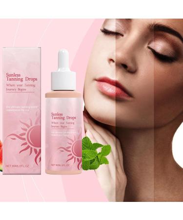  BommFu Sunless 2025 Oral Tanning Drops - 60 ml - Natural Ingredients - Self-tanning drops for face and body - Leaves skin smooth - Buy Online on GoSupps.com