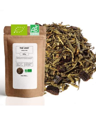 Organic Green Tea ? Vanilla ? Organic Vanilla ? Loose Green Tea ? 100g Bag with Zip ? 40 Cups ? 100% Organic Farming ? Quality Green Tea ? Satisfied or Refunded ?