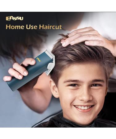 ENSSU Waterproof Hair Clippers & Body Hair Trimmer - Cordless Rechargeable Hair Cutting Kit for Men Kids & Adults - Dark Blue - Buy Online on GoSupps.com