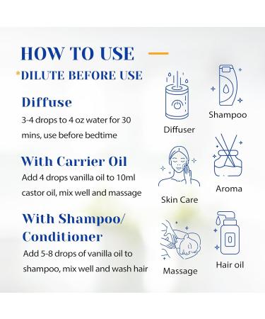 HIQILI 100ML Vanilla Essential Oil & 30ML Sunlit Embrace Fragrance Oil for DIY Diffuser - Buy Online on GoSupps.com