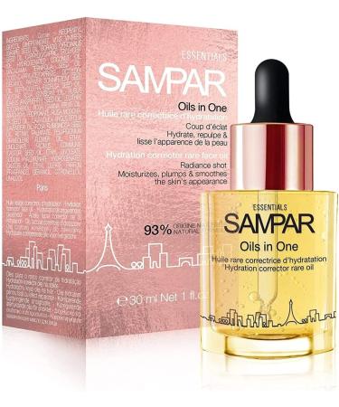 Sampar Facial Oil Hydration Corrector with Hyaluronic Acid - Moisturizing Serum for Dry Skin - Oil for Face Skin Care - Antioxidant & Vitamin-Rich Face Oil - Facial Oils to Reduce Wrinkles - 1 oz