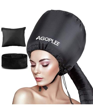 Soft Bonnet Hood Hairdryer Attachment Upgraded, Adjustable Hooded Bonnet for Hand Held Hair Dryer - Drying Styling Curling Deep Conditioning