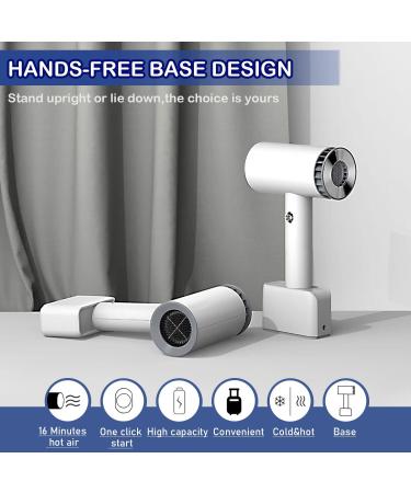 N/A Cordless Hair Dryer Rechargeable Cordless Blow Dryer Battery Powered Cordless Hair Dryer 15600 mAh Hot and Cold Adjustable for Home Outdoor Pets - Buy Online on GoSupps.com