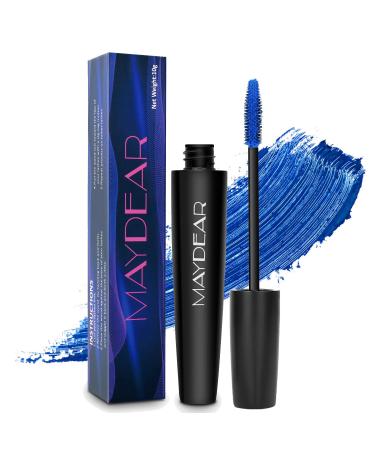 Maydear Mascara Waterproof Long-lasting Smudge-proof Voluminous and Charming Multiple Colors Available Blue Blue - Buy Online on GoSupps.com