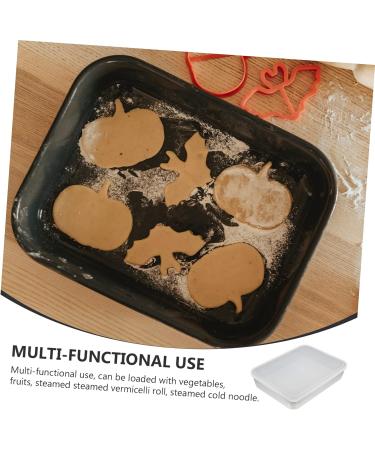 Alipis 1 Set Stainless Steel Bakeware Cake Pp Lunch Box 26X20X5CM Silver - Buy Online on GoSupps.com