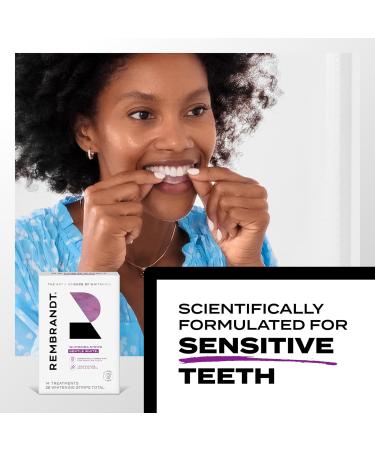 Rembrandt Teeth Whitening Strips Gentle White Sensitive Teeth Whitening Gently Remove Tough Stains Enamel-Safe 28 Whitening Strips (14 Treatments) - Buy Online on GoSupps.com