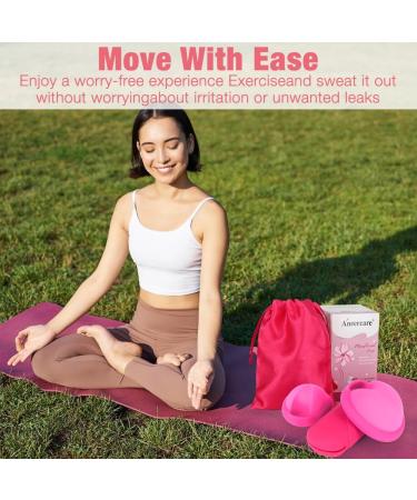 Foreverup Menstrual Disc Set - Reusable Silicone Menstrual Discs for Sports & Swimming | Eco-Friendly Alternative to Tampons (Pink S+L) - Buy Online on GoSupps.com
