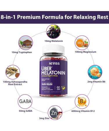 NEVISS Melatonin Gummies 10mg + Sugar Free Probiotics Gummies - Buy Online on GoSupps.com